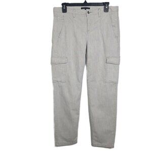 Theory Baratini Wordly Ankle Cargo Mid-Rise Jeans 10 Utility Gorpcore